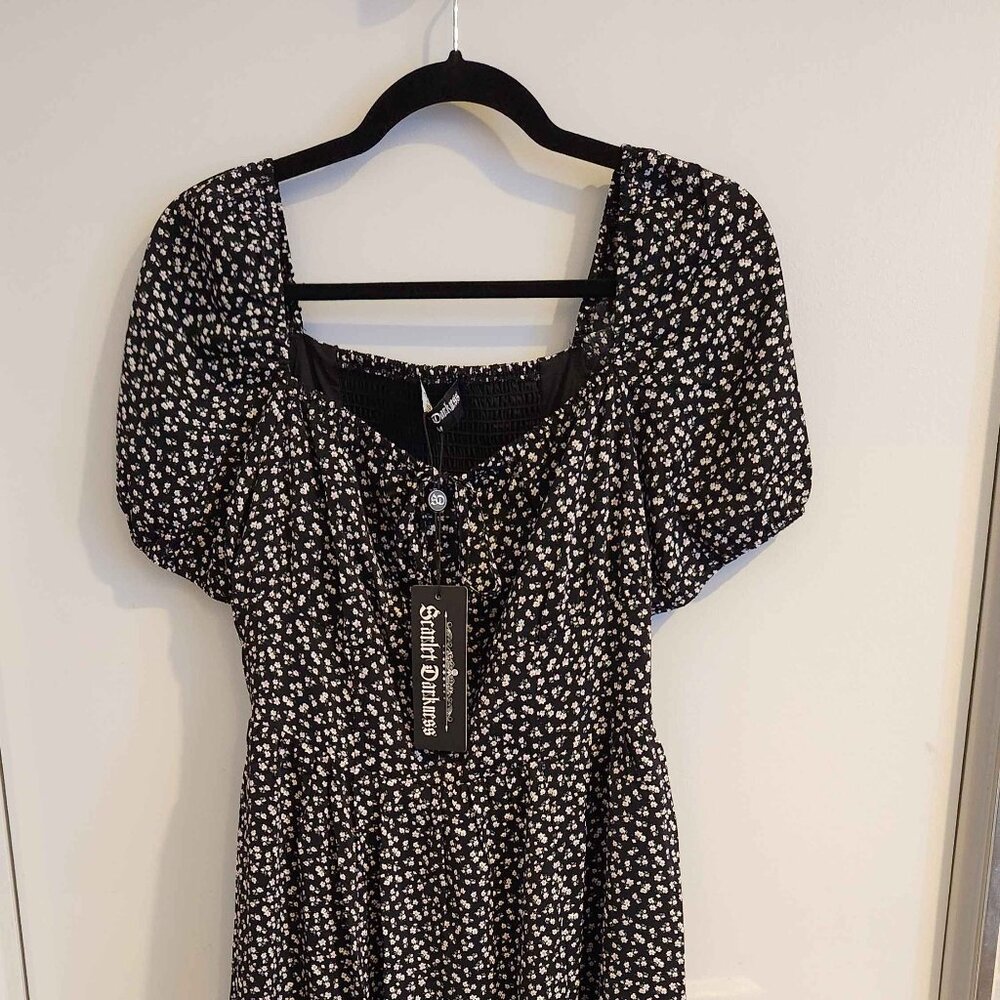 Scarlet Darkness Cottagecore Dress